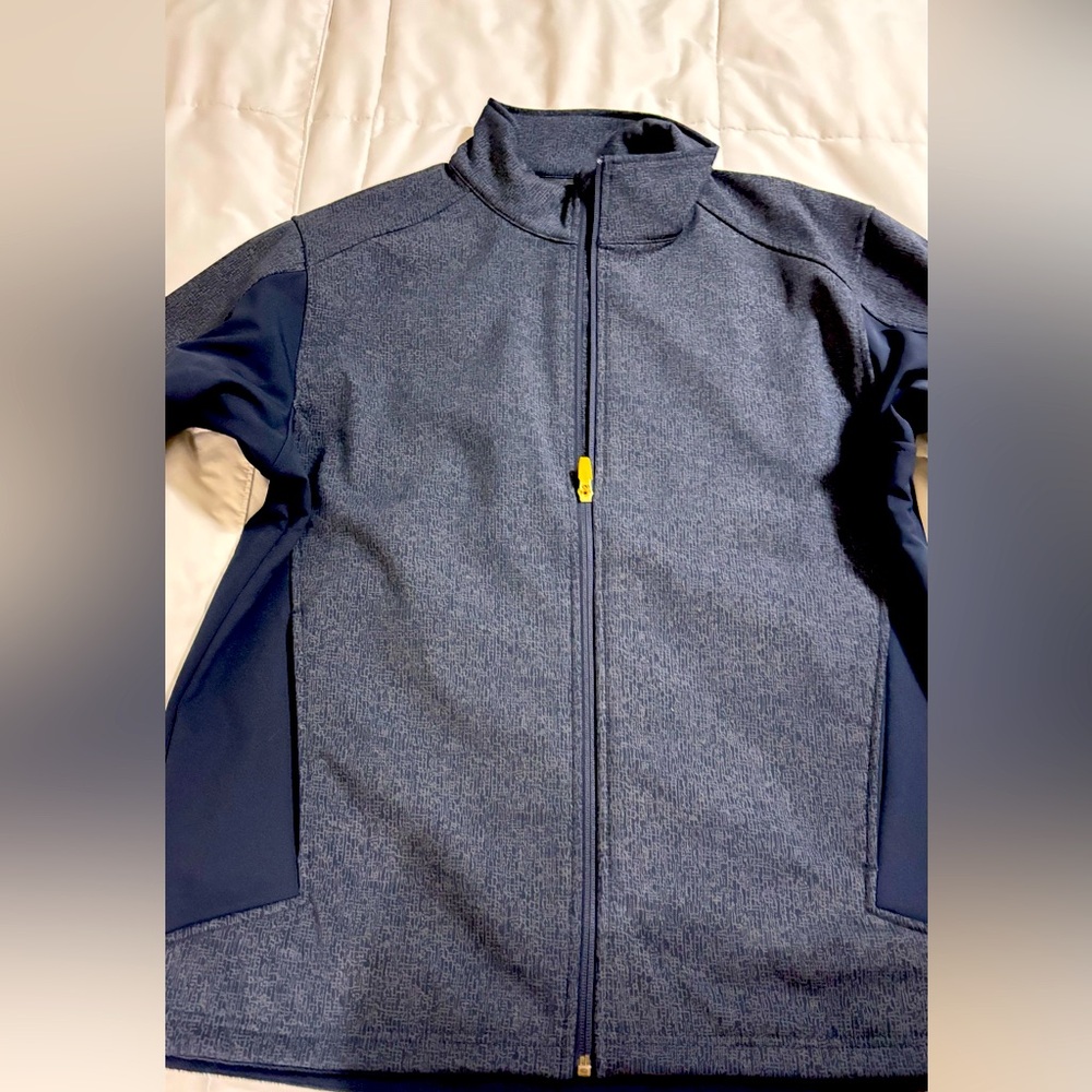 🧥 Jacket Mens Large Softshell Full Zip Fleece Lined